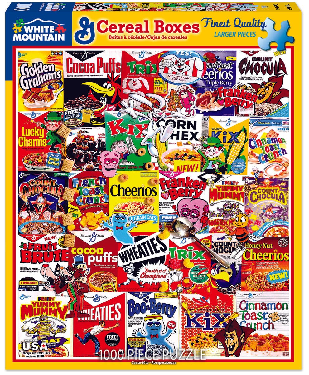 Cereal Boxes (1261pz) - 1000 Piece Jigsaw Puzzle