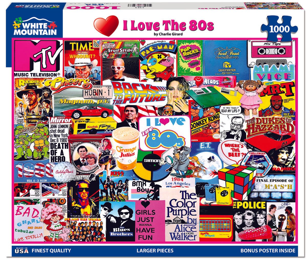 I Love the 1980's (1525pz) - 1000 Pieces