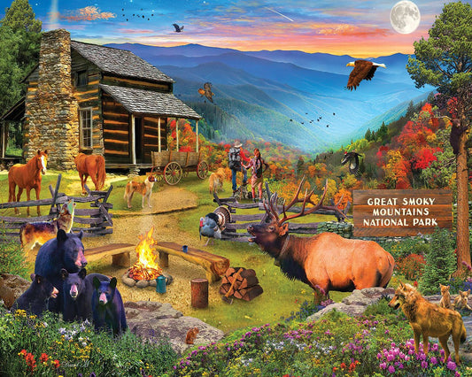 Great Smoky National Park (1904pz) - 1000 Piece Jigsaw Puzzle