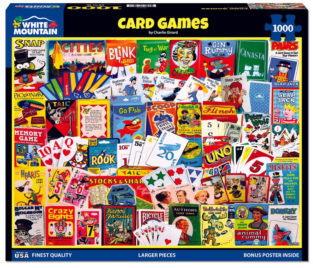 Card Games (2017pz) - 1000 Piece Jigsaw Puzzle