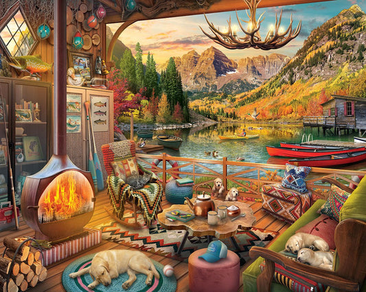 Lake Bungalow (2066pz) - 1000 Piece Jigsaw Puzzle