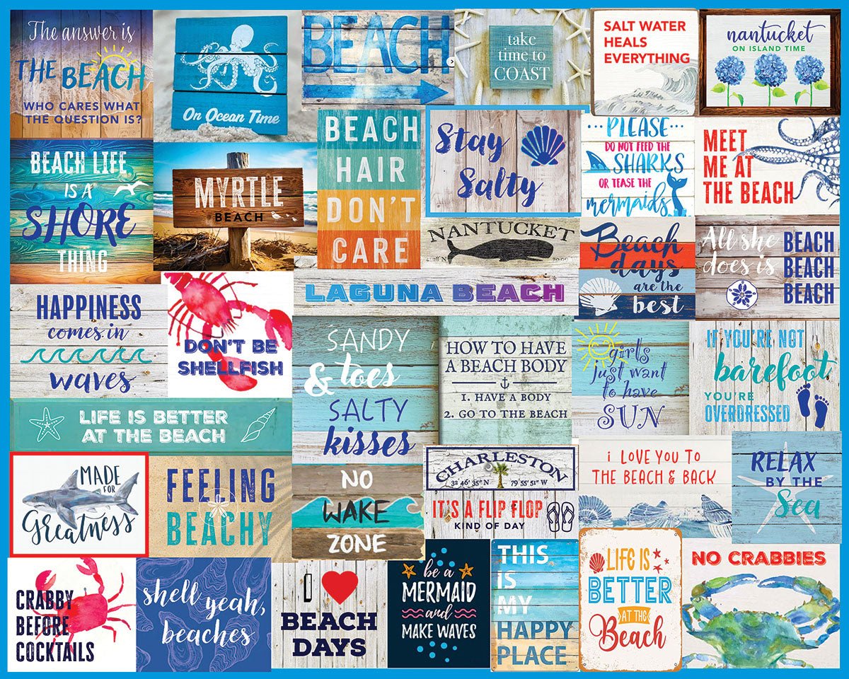 I Love The Beach (2073pz) - 1000 Piece Jigsaw Puzzle