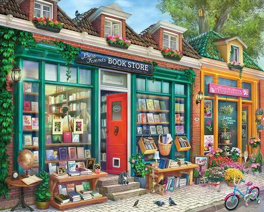 Best Friends Book Store (2131pz) - 500 Piece Jigsaw Puzzle